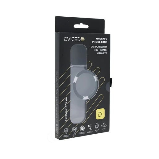 Dviced MagSafe prozirna maska za iPhone 17 Pro Max - Crna