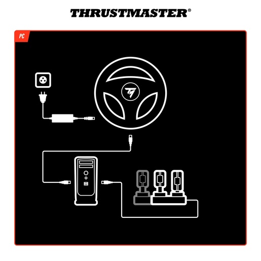 Thrustmaster T818 V2 Black Edition, baza za volan, PC