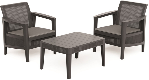 KETER Atlas Linea balkonska garnitura, grafit-tamno siva