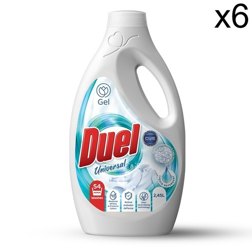 Duel tekući deterdžent Universal 2,45 l, 6 komada