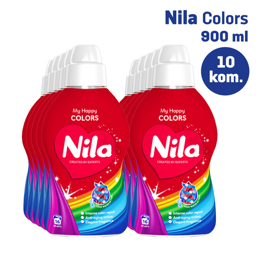 NILA omekšivač za rublje My Happy Colors 900 ml, 10 komada