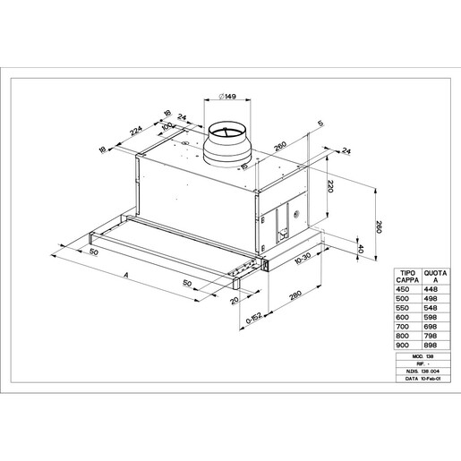 Faber napa Maxima NG ECO EV8 BK A90