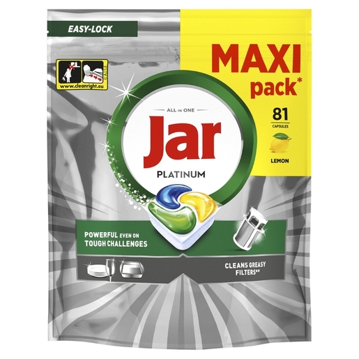 Jar Platinum kapsule za strojno pranje posuđa, 81 kom
