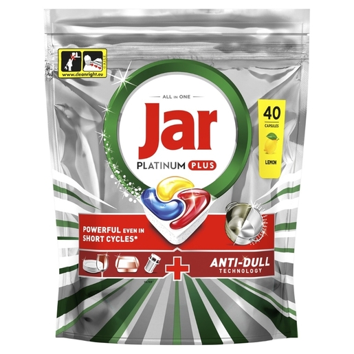 Jar Platinum+ kapsule za strojno pranje posuđa, 40 kom