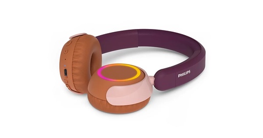 Philips dječje bežične on-ear slušalice TAK4200MP, ljubičaste