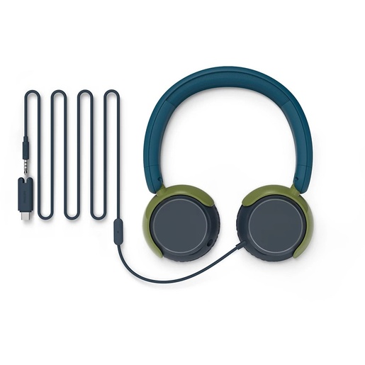 Philips dječje žičane on-ear slušalice AK2000CT, tirkizne