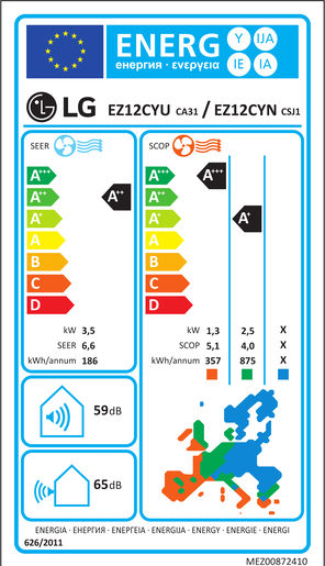 LG klima uređaj EZ12CYS Dualcool COMFORT 3.5 kW