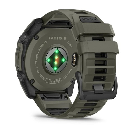 Garmin Tactix 8 Cerakote AMOLED, 51mm, safirno staklo, 010-04553-11, Green, pametni sat