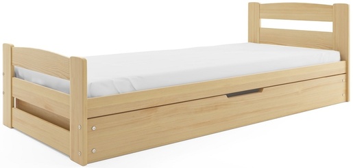 Drveni dječji krevet Ernie s podiznom ladicom - 200x90cm - bukva