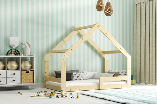 Drveni dječji krevet House 2 - bukva - 160x80 cm