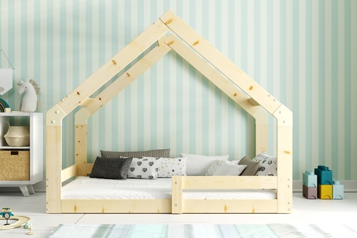 Drveni dječji krevet House 2 - bukva - 160x80 cm