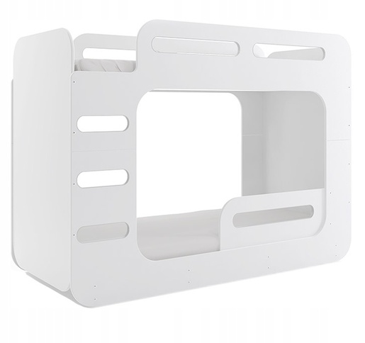 Drveni dječji krevet na kat MAX 2 - 200x80 cm - bijeli