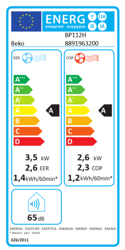 Beko prijenosna klima BP1125H 3,5 KW