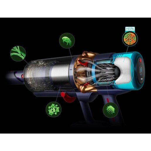 Dyson štapni usisavač Gen5detect Absolute Prussian Blue/Bright Copper