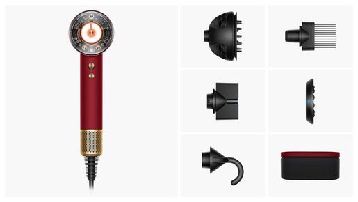 Dyson sušilo za kosu Supersonic Nural HD16, Red Velvet/Gold Curly+Coily Limited Edition