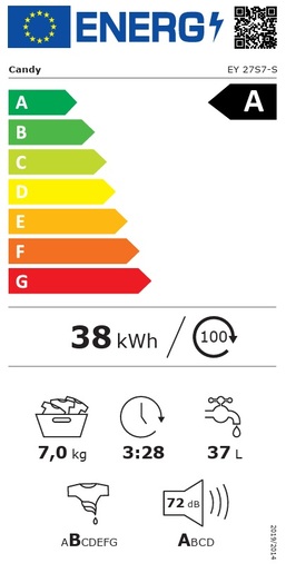 Candy perilica rublja EY 27S7-S