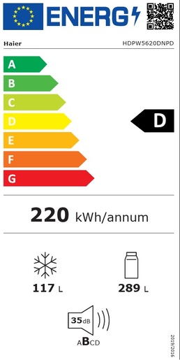 Haier hladnjak HDPW5620DNPD