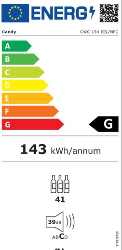 Candy hladnjak CWC 154 EEL/NFC