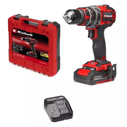 EINHELL Professional aku udarna bušilica u setu TP-CD 18/60 Li-i BL + 1x2,0 Ah