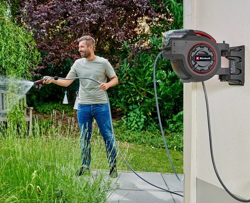 EINHELL Professional GP-HR 18/30 Li Solo, akumulatorski zidni nosač za vrtno crijevo 30m u setu