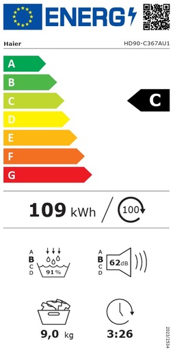 Haier sušilica rublja HD90-C367AU1-S