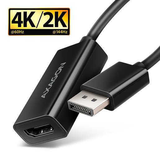Axagon RVD-HI20N adapter, DisplayPort > HDMI 2.0, 4K @60Hz