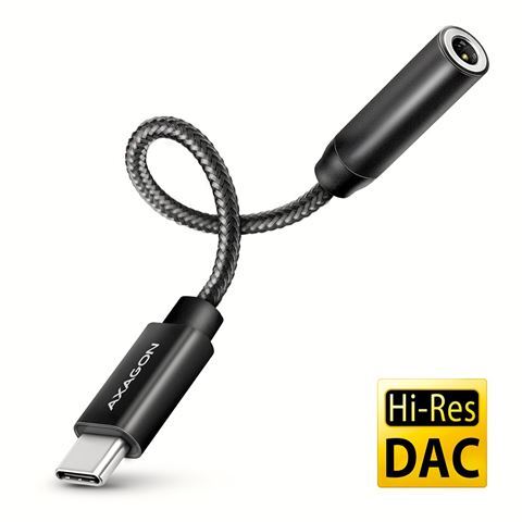 Axagon ADA-HC audio adapter, USB-C, 3.5 mm stereo jack