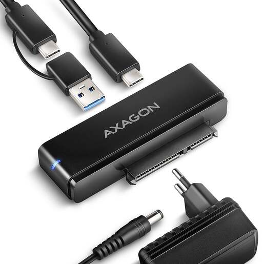 Axagon ADSA-FPX adapter za SSD/HDD 2.5"/3.5", USB-C, 10Gbps