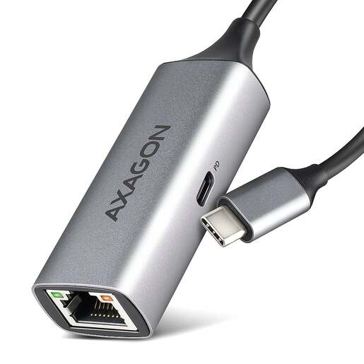 Axagon ADE-TXPD adapter, USB-C > Gigabit Ethernet 10/100/1000Mbit