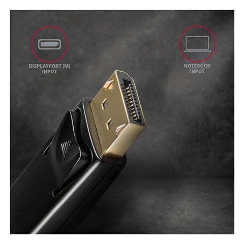 Axagon RVD-HI14C2 kabel, DisplayPort na HDMI, 1.8m