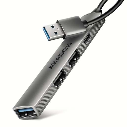 Axagon HUE-STA USB Hub Mini, 4xUSB-A, 1xUSB-C, 12cm USB-A kabel