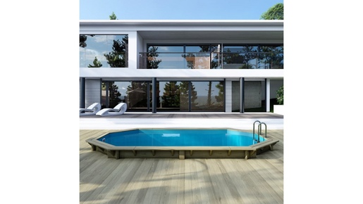 Drveni bazen NEMO 5,79x3,49 - V.1,45 m - sidrenje betoniranjem