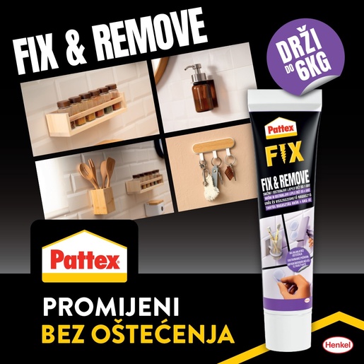 Pattex Fix & Remove višenamjensko ljepilo, 44 g
