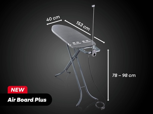 Leifheit Air Board M Black Plus daska za glačanje, 120 x 38 cm