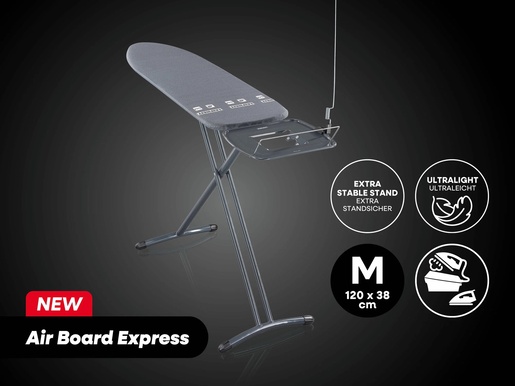 Leifheit Air Board Express M Black daska za glačanje, 120 x 38 cm