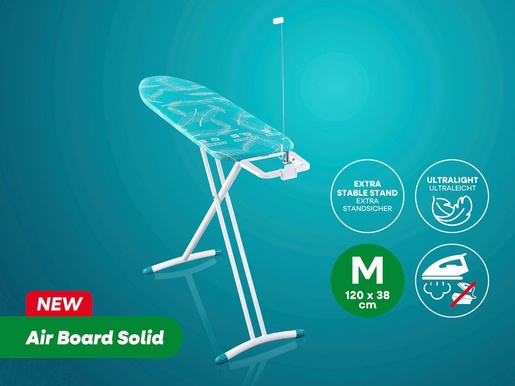 Leifheit Air Board M Solid daska za glačanje, 120 x 38 cm