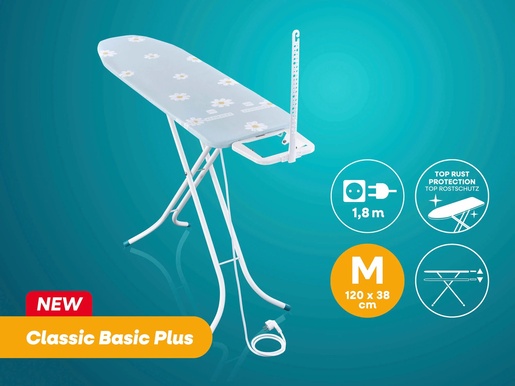 Leifheit Classic M Basic Plus daska za glačanje, 120 x 38 cm