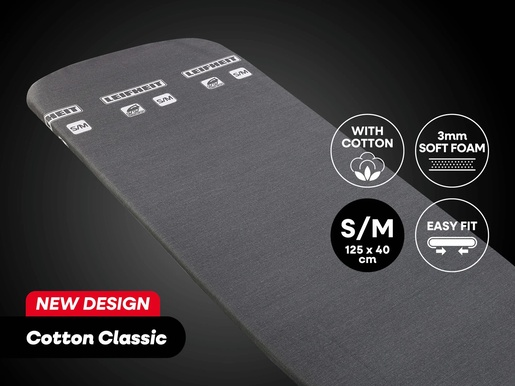 Leifheit Cotton Classic S/M Black navlaka za dasku za glačanje