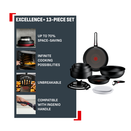 Tefal Excellence+ set posuđa, 12kom