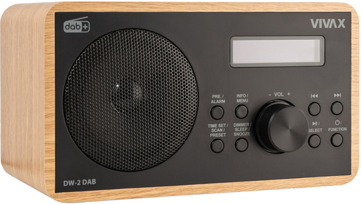 VIVAX VOX radio DW-2, DAB, oak