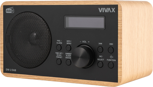 VIVAX VOX radio DW-2, DAB, oak