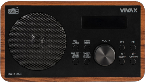 VIVAX VOX radio DW-2, DAB, walnut