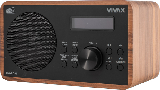 VIVAX VOX radio DW-2, DAB, walnut