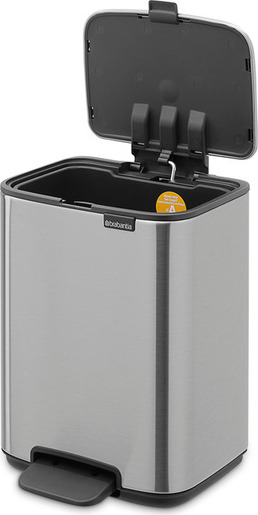 Brabantia Bo kanta s pedalom, 4 l, mat čelik