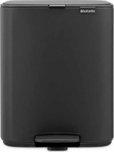 Brabantia Bo kanta s pedalom, 12 l, mineralna siva