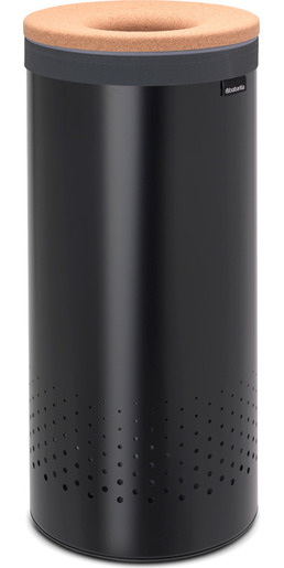 Brabantia kanta za rublje, 35 l, pluteni poklopac, mat crna