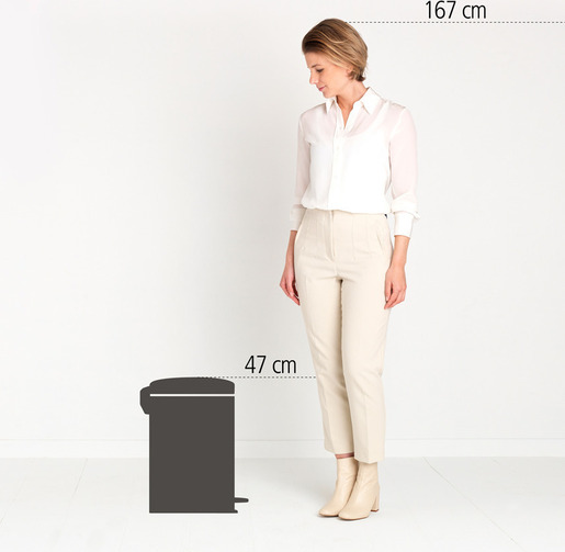 Brabantia NewIcon kanta s pedalom, 20 l, platina