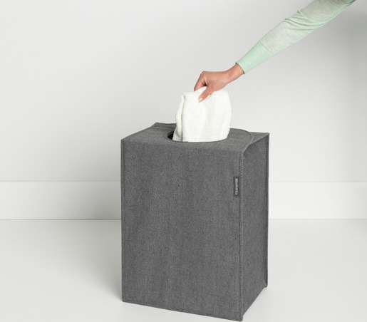 Brabantia pravokutna vrećica za rublje, 55 l, crna