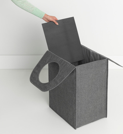 Brabantia pravokutna vrećica za rublje, 55 l, crna