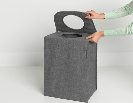 Brabantia pravokutna vrećica za rublje, 55 l, crna
